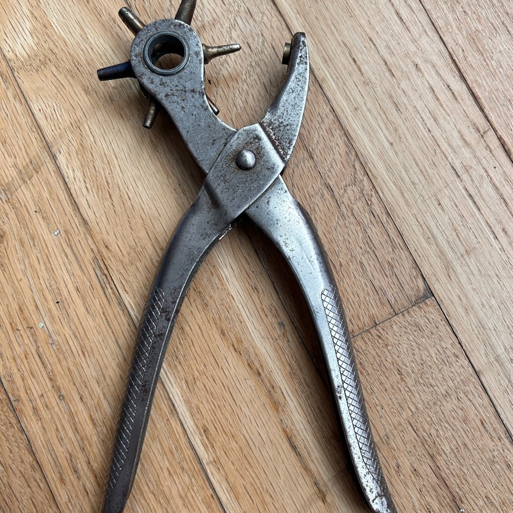 Silver Leather Hole Punch Tool
